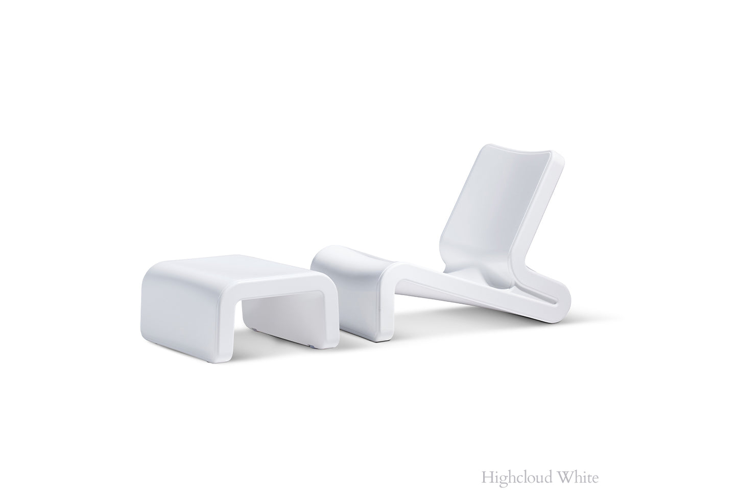 Line Ottoman - Highcloud White