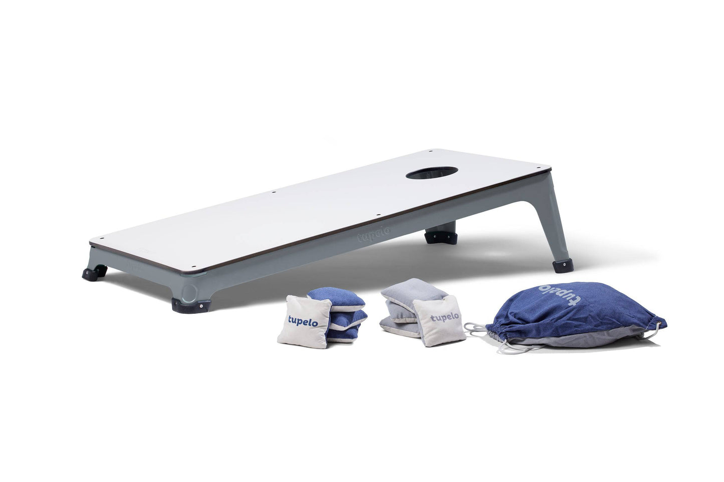 All-Weather Cornhole Set - Tupelo Goods - Grey Single Board