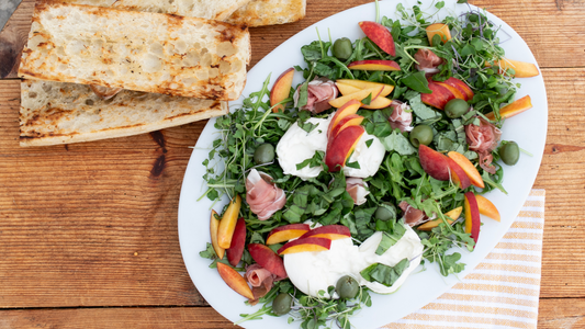 FRESCO FRIDAYS: Peach Burrata Salad