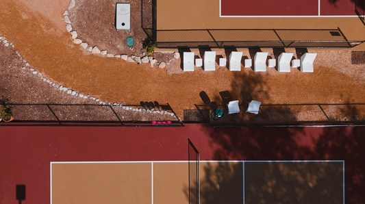 Drone footage of Loop Chairs