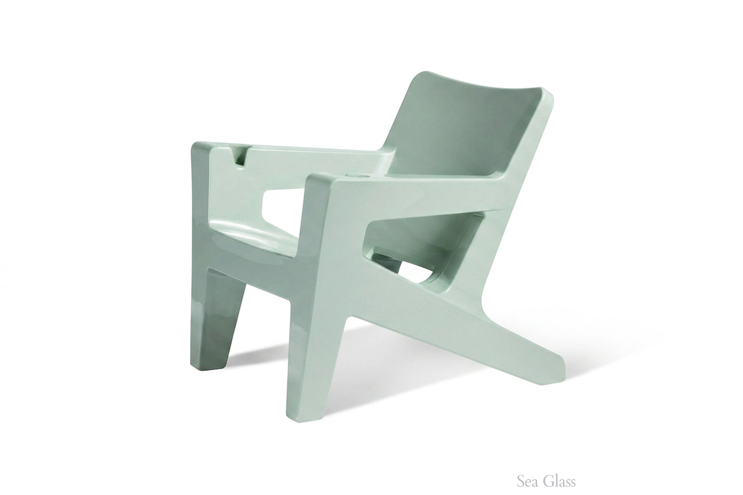 Tupelo Bask Chair Sea Glass on white background