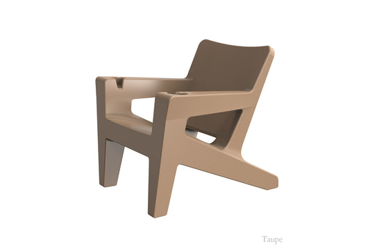 Tupelo Bask Chair Taupe on white background
