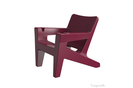 Tupelo Bask Chair Tempranillo on white background