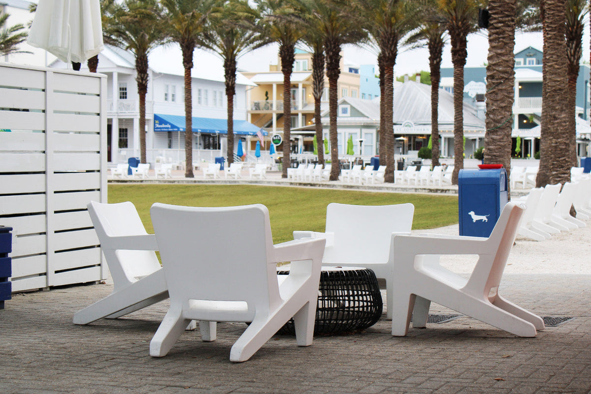 Tupelo Bask Chair Highcloud White in Seaside