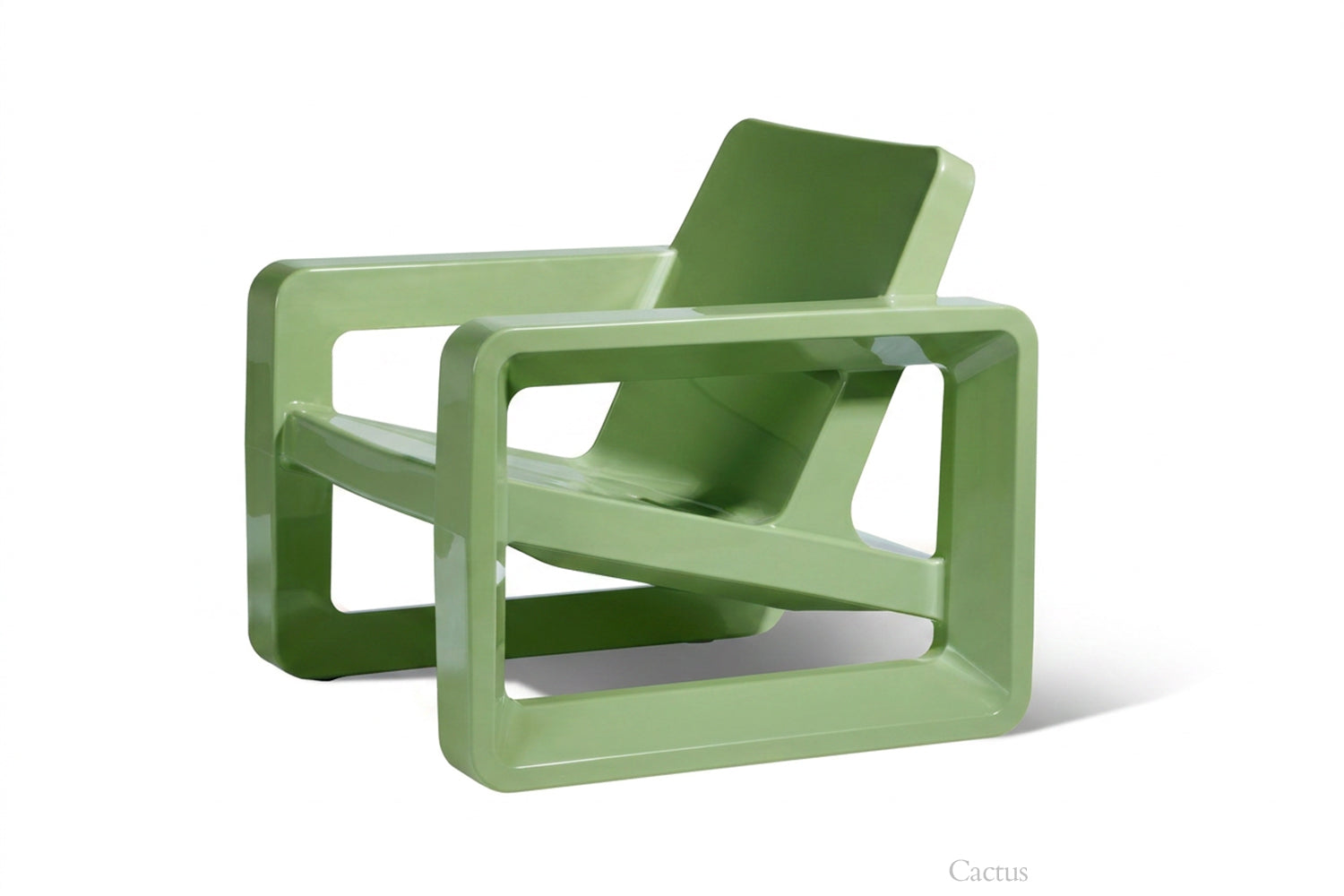 Tupelo Deck Chair Cactus on white background