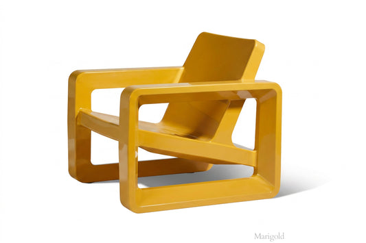 Tupelo Deck Chair Marigold on white background