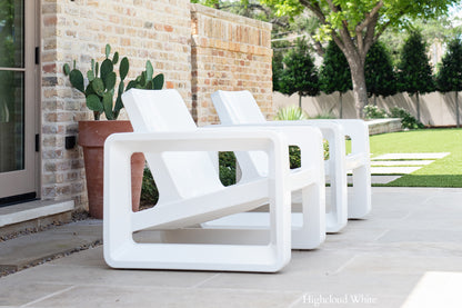 Deck Chair - Highcloud White