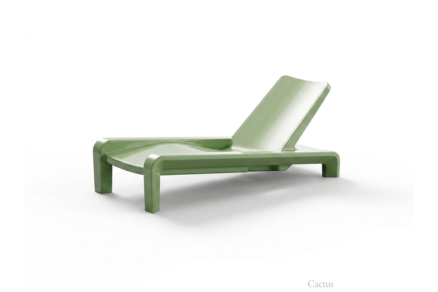 Tupelo Deck Chaise Cactus on white background