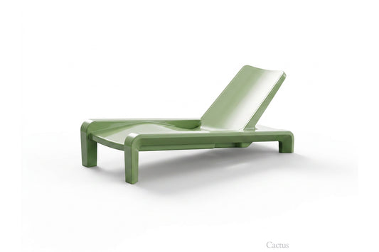 Tupelo Deck Chaise Cactus on white background