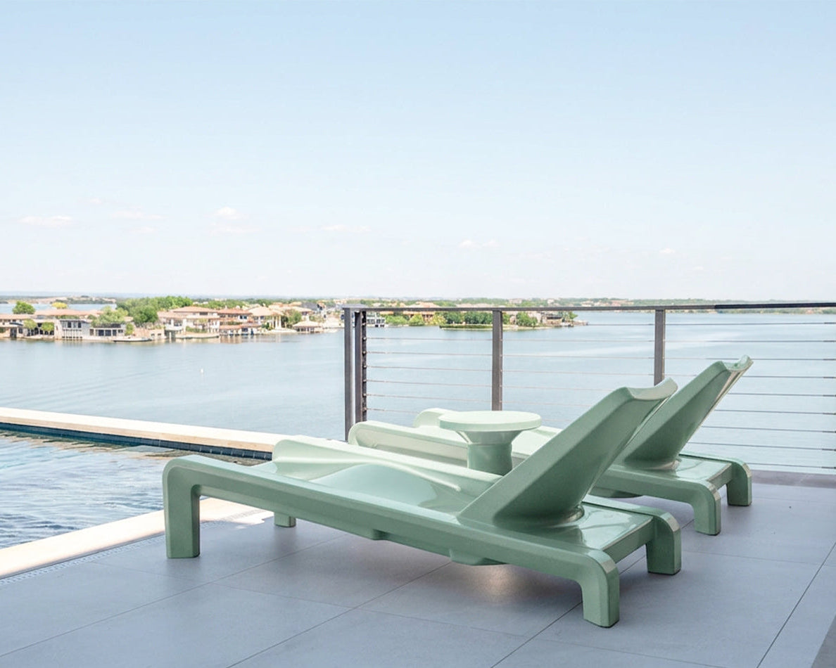Deck Chaise Sea Glass Poolside