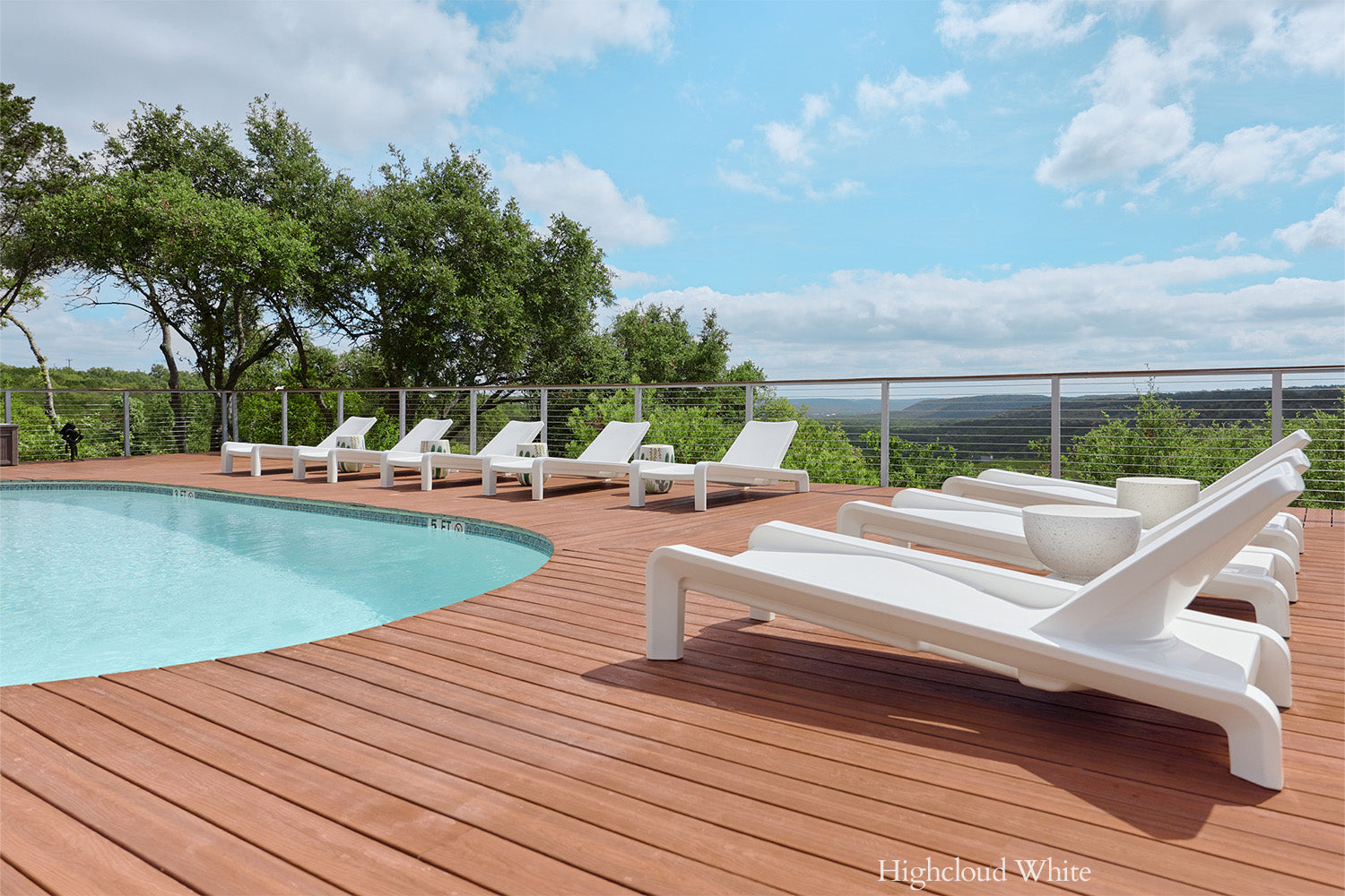 Deck Chaise - Highcloud White 