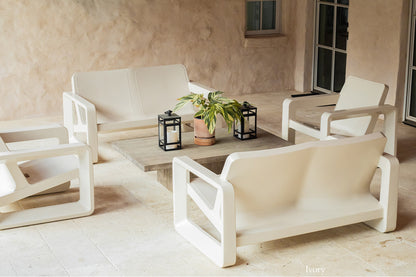 Deck Loveseat - Ivory Sitting Area