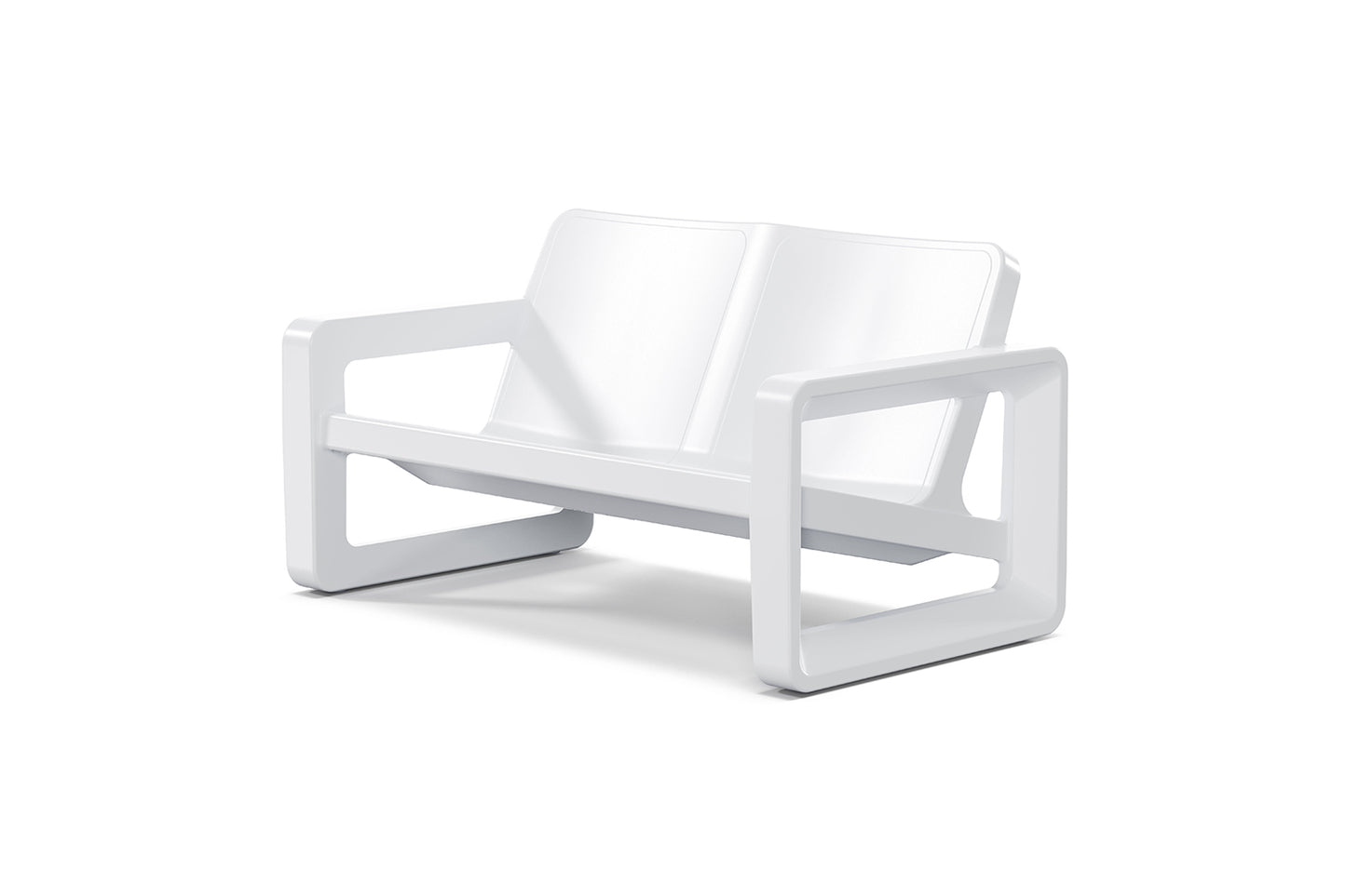 Deck Loveseat - Highcloud White