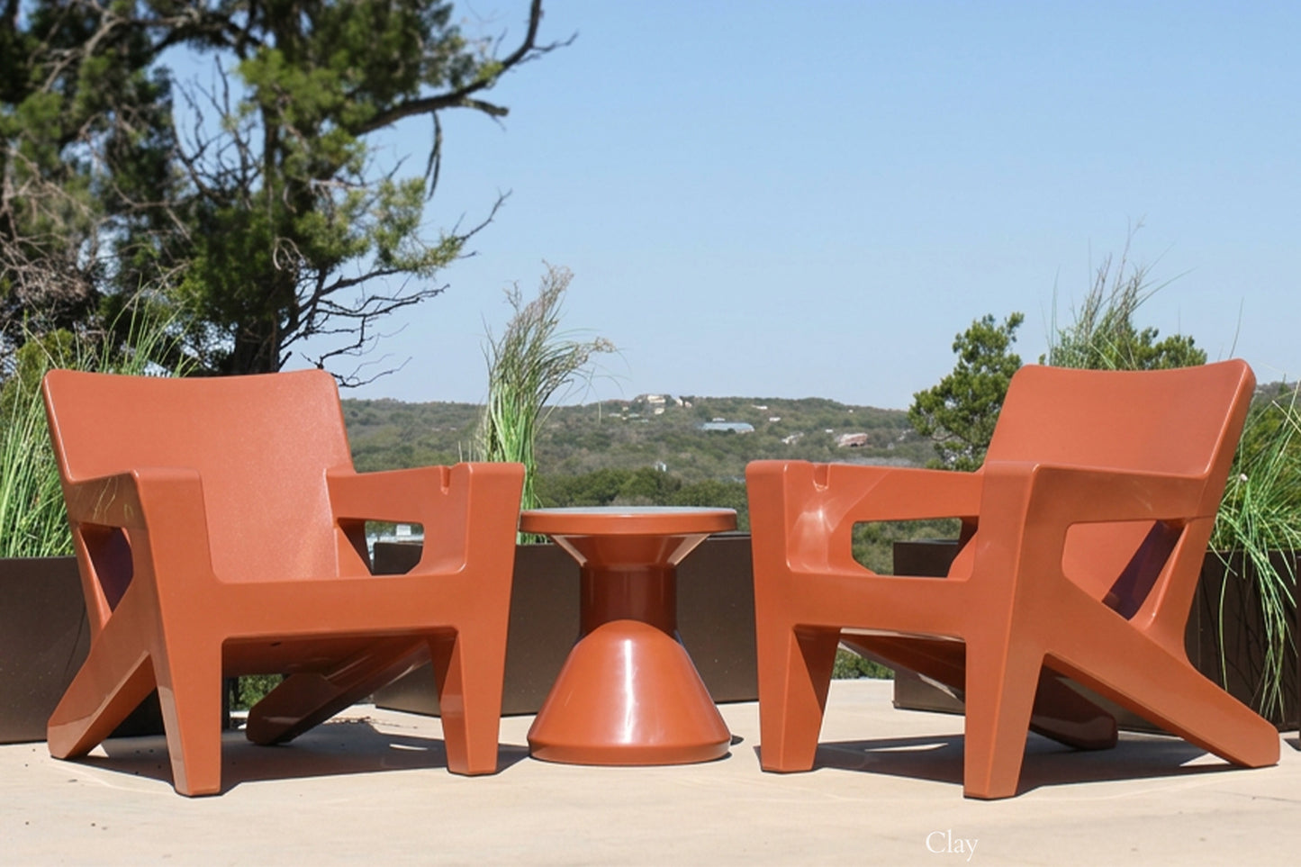 Fluent Side Table - Clay