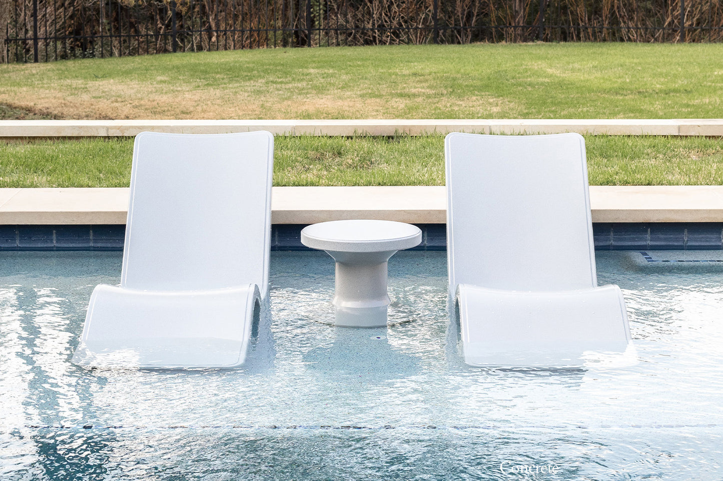 Fluent Side Table - Concrete