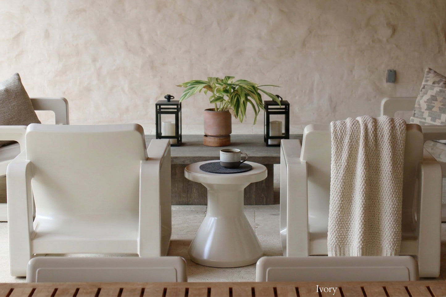 Fluent Side Table - Ivory