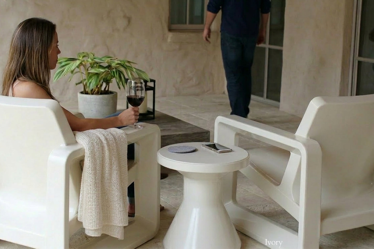Fluent Side Table - Ivory