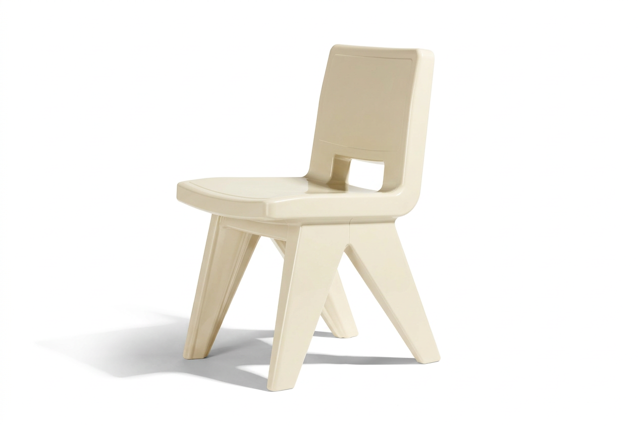 Tupelo Fresco dining chair in ivory on white background