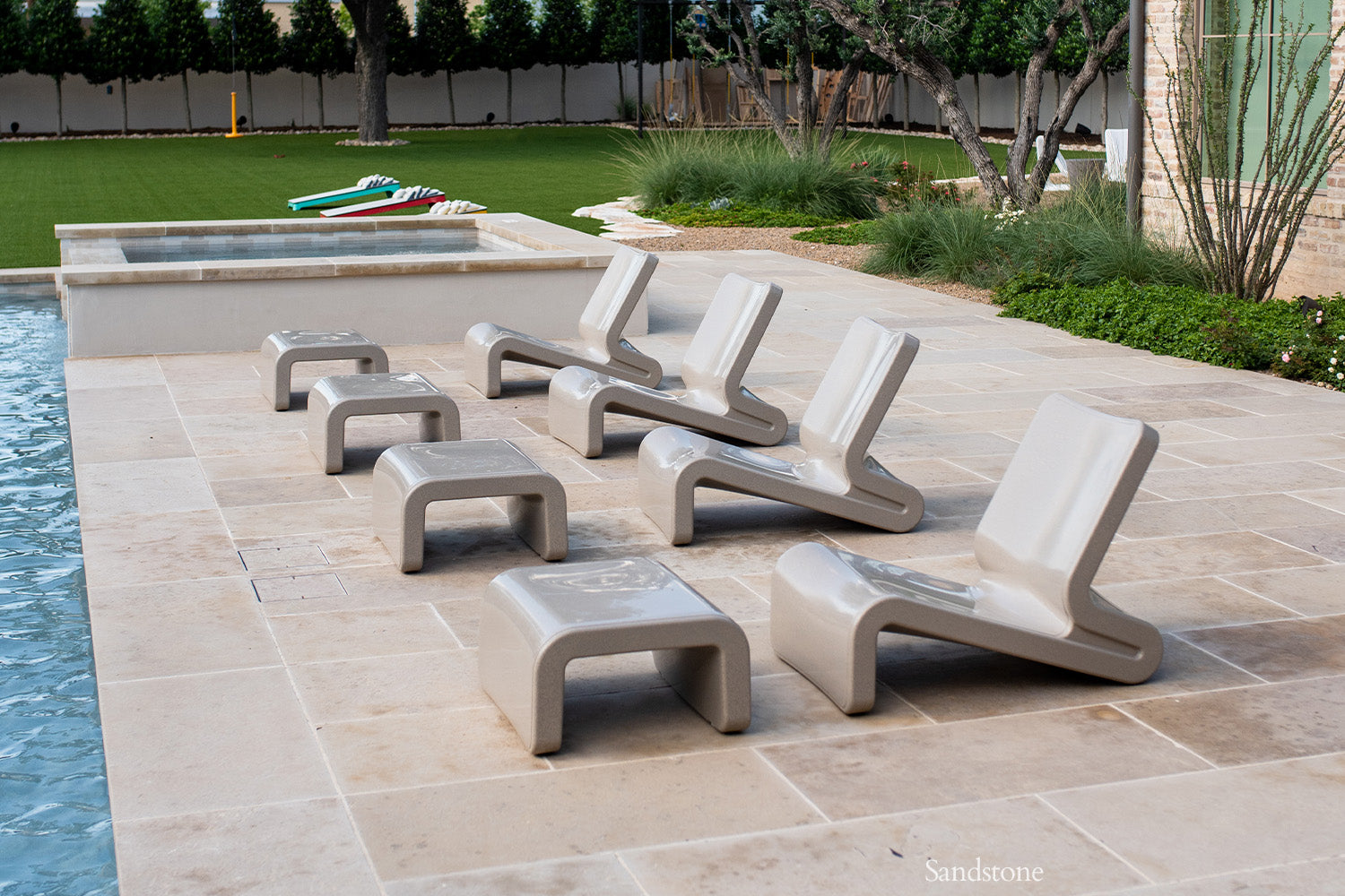 Line Ottoman - Sandstone
