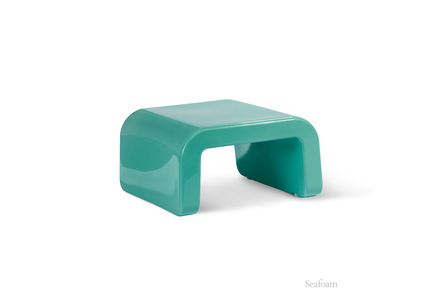 Line Ottoman - Seafoam