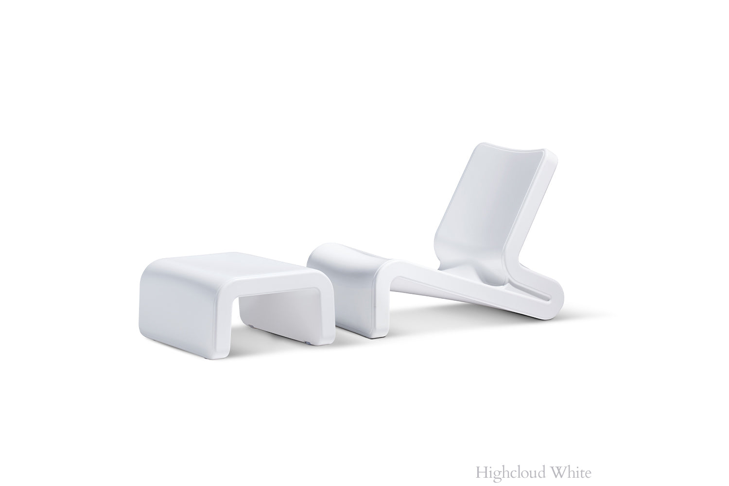Line Ottoman - Highcloud White
