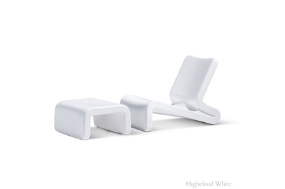 Line Ottoman - Highcloud White