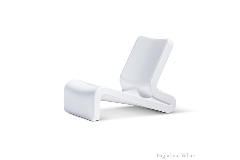 Tupelo Line Chair Highcloud White on white background