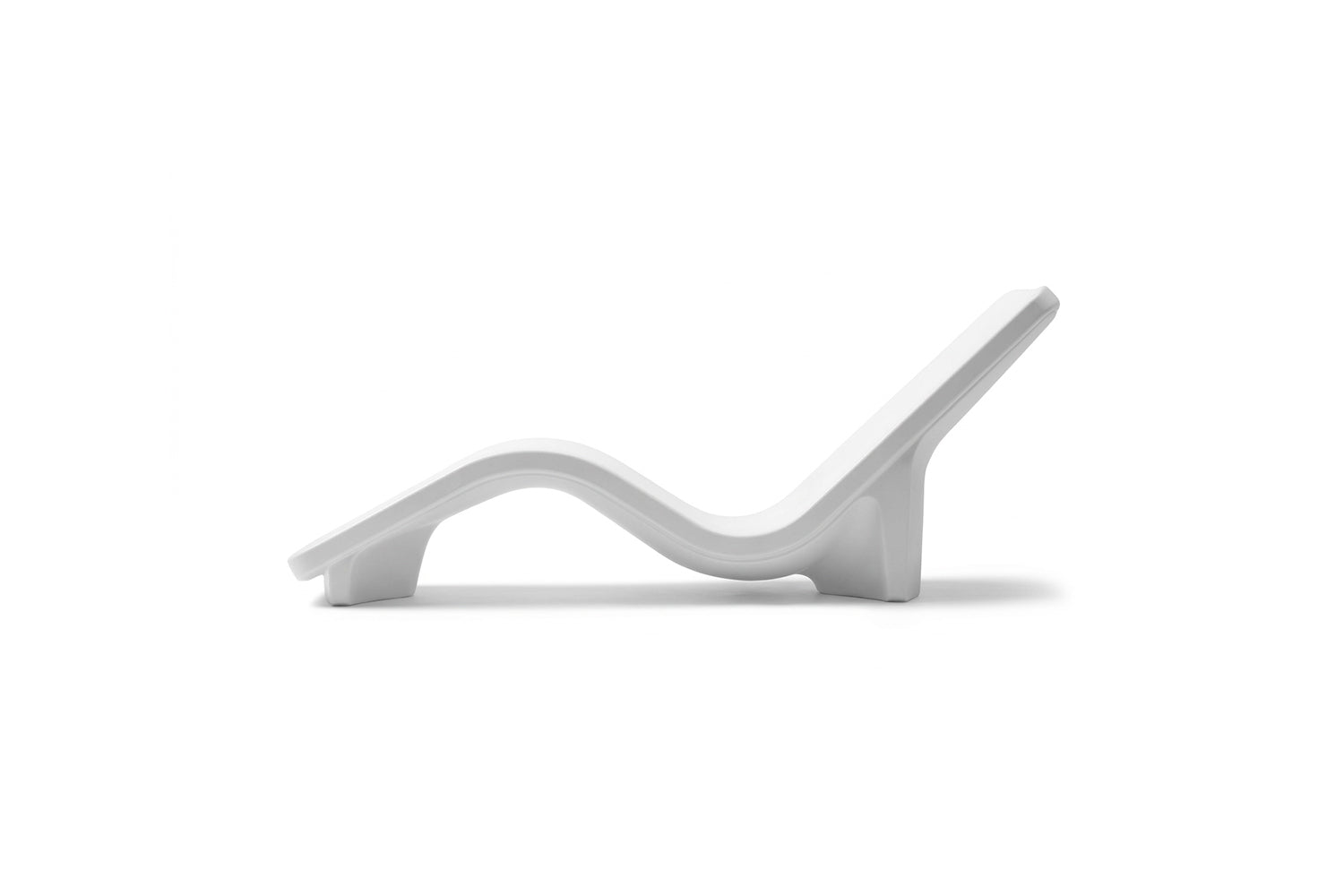 Line Chaise Lounge - Highcloud White Side View