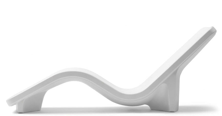 Line Chaise Lounge - Highcloud White Side View