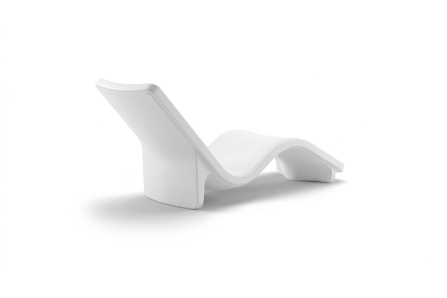 Line Chaise Lounge - Highcloud White Rearview