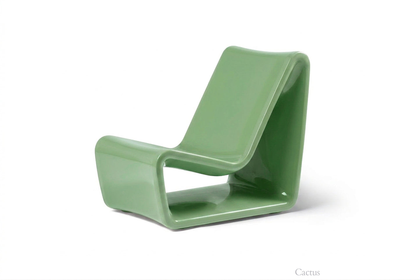 Tupelo Loop Chair Cactus on white background