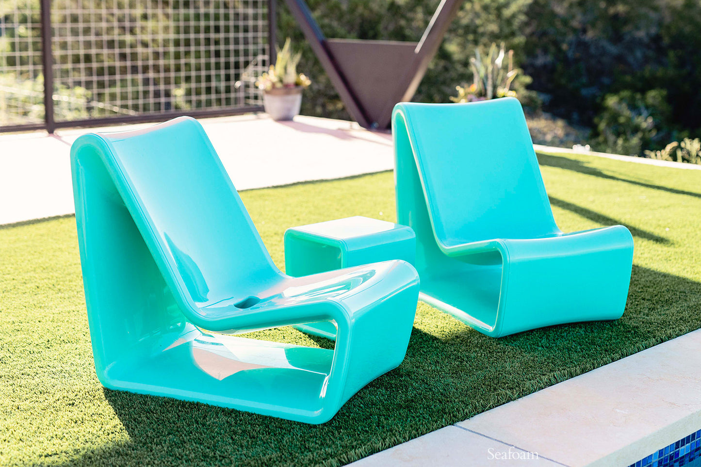 Loop Side Table - Seafoam