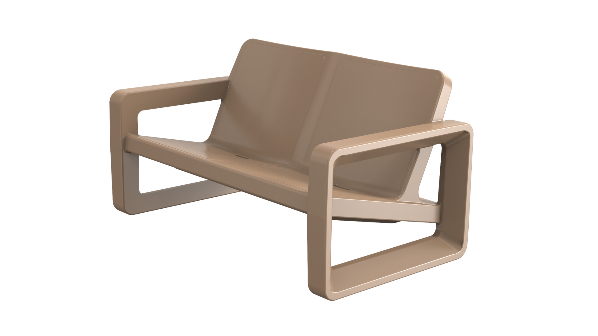 Deck Loveseat - Taupe