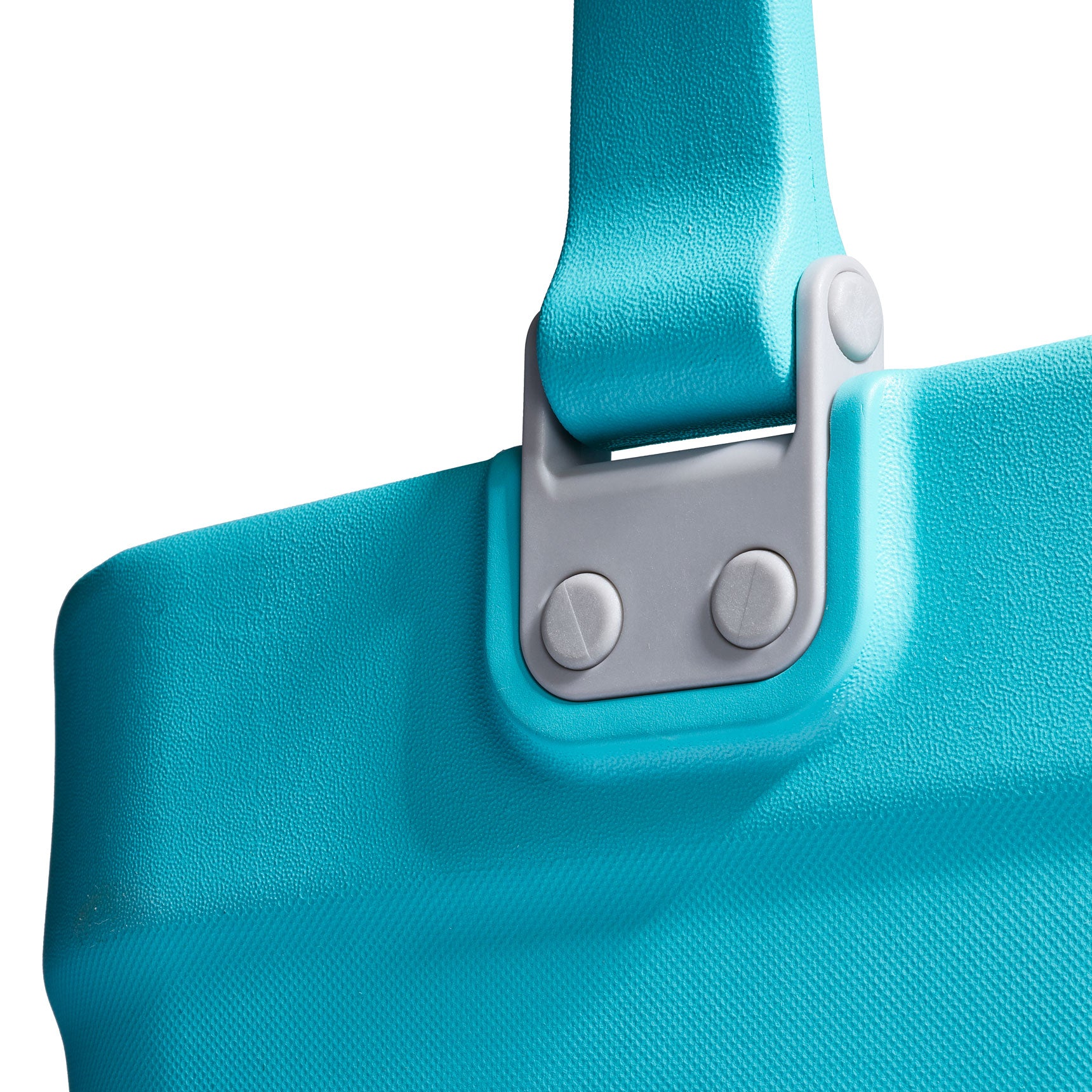 Best Pool Swim Tote Waterproof Close Up of Handle and hinge in Seafoam Green Tote Beach Bag